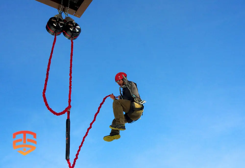 De adrenalinepompende FlightLine Free Fall is perfect voor kermissen, kermissen, themaparken, pretparken en avonturenparken.