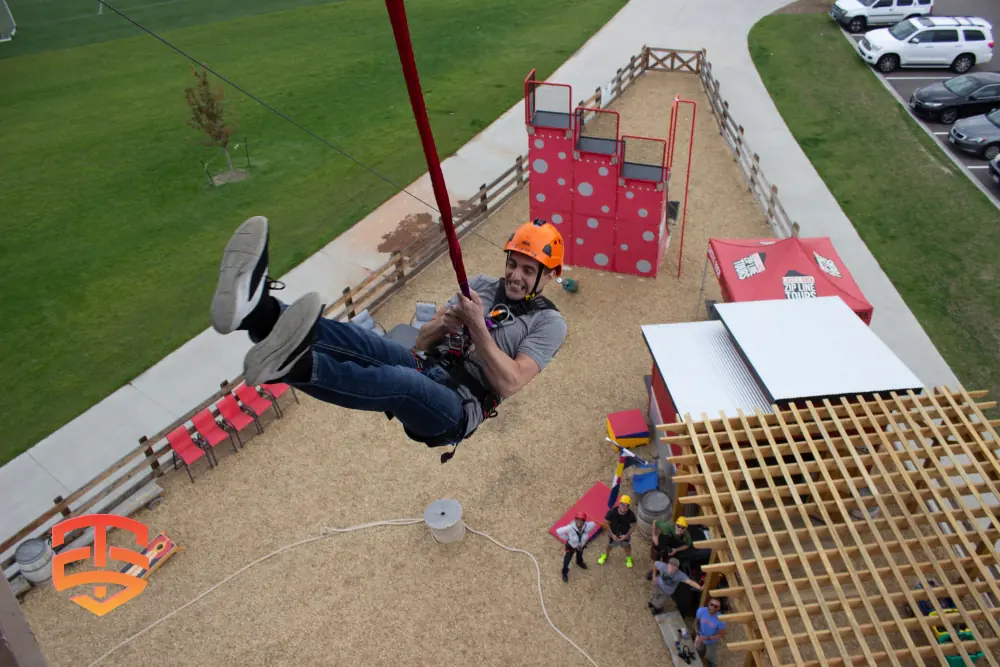 The QuickFlight Free Fall Device creates a fun and exciting free fall experience for any age.