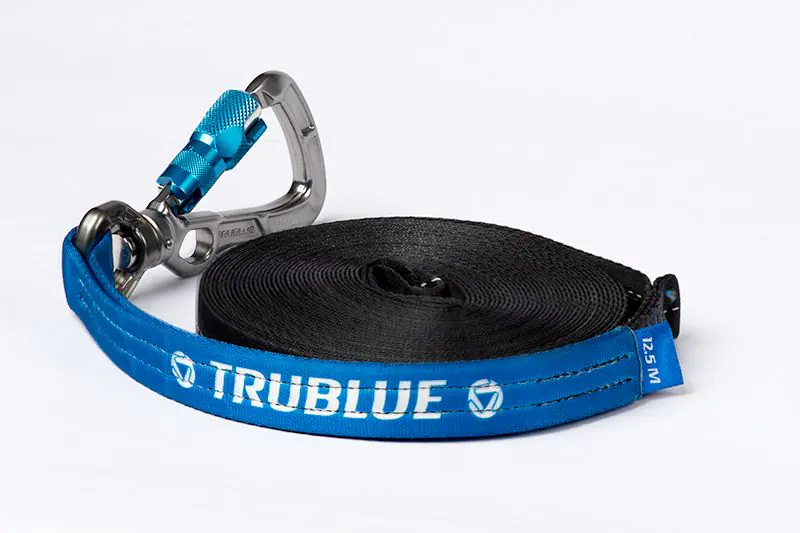 The TRUBLUE iQ Auto Belay is fitted with improved, wider webbing that can be replaced in the field by the owner using the Replacement Webbing.