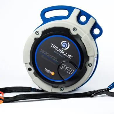 Achieve World Record speeds with the TRUBLUE Speed Auto Belay. Fast retraction, gentle magnetic descent, and industrial-grade durability.