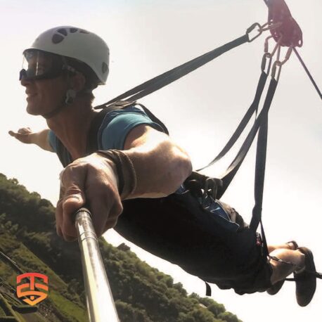 The Superman Zipline Harness offers the ultimate exhilarating ‘flying’ experience