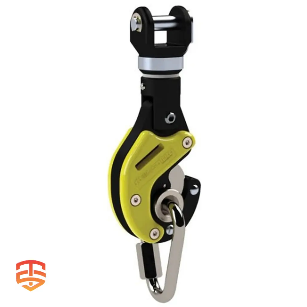 El Self Belay es un accesorio de autoaseguramiento que elimina las liberaciones accidentales de las correas del escalador y elimina la dificultad de tirar de las correas para sujetarlas.