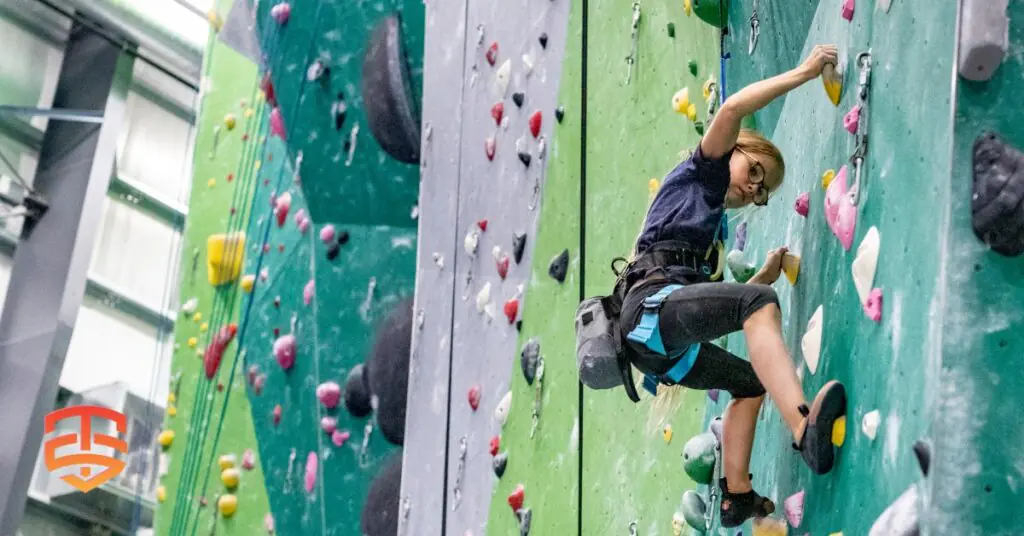 TRUBLUE iQ Auto Belay para escalada en Sala de Escalada, entrenamiento de escalada, escalada de velocidad, cursos de desafío o cualquier forma de escalada sin compañero