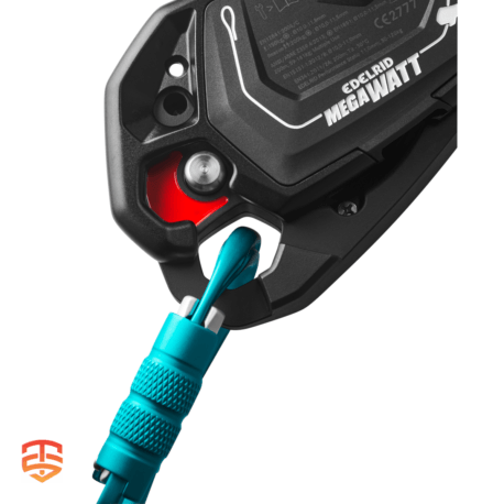The MEGAWATT is a versatile descender device for industrial climbing and rescue use.