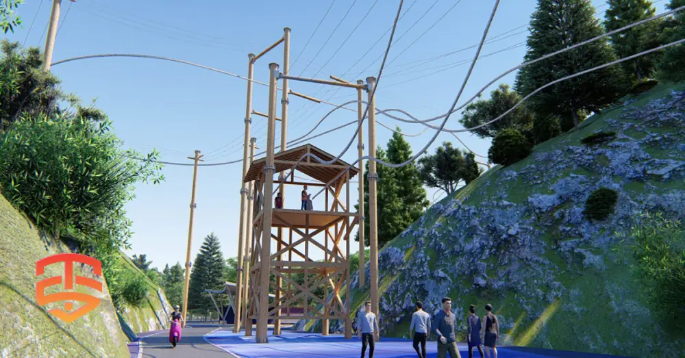 Planning a new adventure park? This guide to ropes course design covers the essential business and safety considerations for a profitable venture.