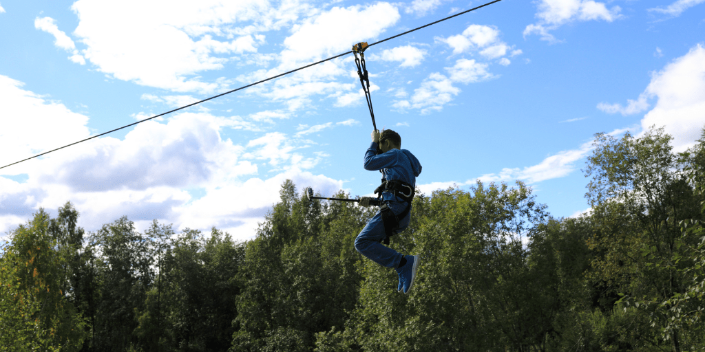 Experience the thrill of zip lining without the fear! Our brake systems are designed to keep you safe even if the primary brake fails.