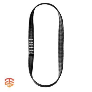 Discover the Robust Edelrid PES Sling 16mm! Made of abrasion-resistant polyester with a built-in wear indicator for safety. Upgrade your climbing gear today.