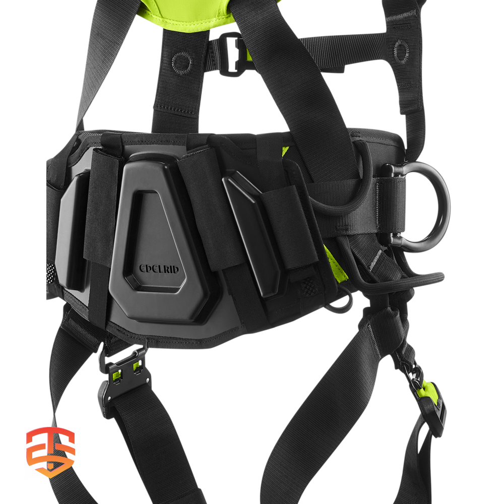 Item Full body harness. Two attachments. Dorsal and frontal. Adjustable  thigh straps.