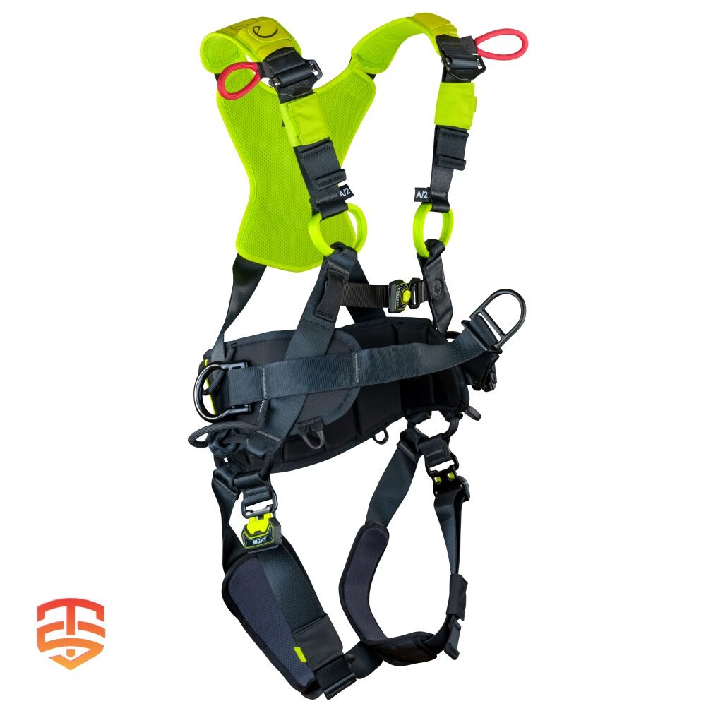 Conquista el Trabajo en Altura con Seguridad y Comodidad: Arnés Edelrid FLEX PRO PLUS. Fácil de ajustar, transpirabilidad excepcional, máxima protección. ¡Compra ahora!