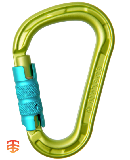 Master Complex Rigging: Edelrid HMS TRIPLE Carabiner - Large gate & triple lock for secure maneuvers in climbing, amusement parks & rescue.
