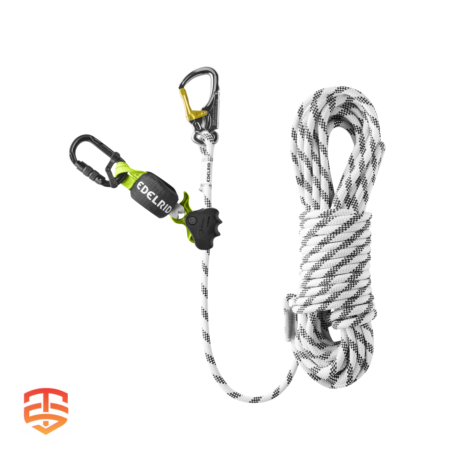 Work at heights with confidence using the Edelrid OMBILIX 140. High load capacity, shock absorption, and EN certified. Trusted by amusement, outdoor & recreation industries.