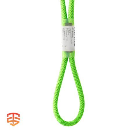 Edelrid Switch Double: Your Climbing Partner in Efficiency. Conquer climbs & rappels confidently with the Edelrid Switch Double. This asymmetrical self-belay lanyard (SWIFT 48) provides dynamic safety & eco-friendly construction.