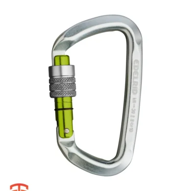 Lightweight Champion: Edelrid D-Classic 3000 Screw Carabiner - Conquer climbs & dominate rigging with a versatile aluminum carabiner featuring a secure screw lock and exceptional strength-to-weight ratio. Buy Now!