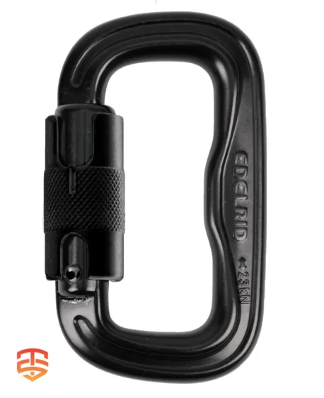 Strength Meets Maneuverability: Edelrid FORAS Triple Lock Carabiner - Prioritize safety with a secure triple lock & enjoy smooth handling with a slim aluminum carabiner. Click to Discover!