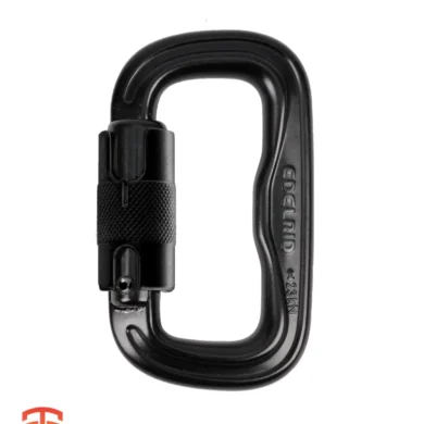 Lightweight Champion with Triple Protection: Edelrid FORAS Triple Lock Carabiner - Ascend with confidence - a secure triple-lock carabiner with a wide gate opening for easy clipping. Buy Now!