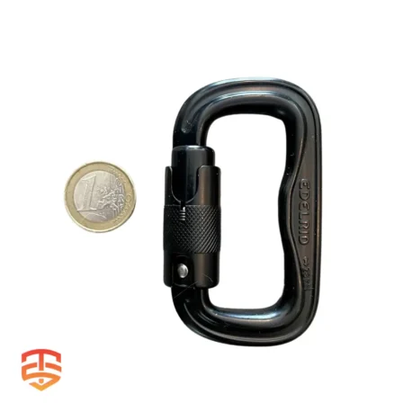 Lightweight & Secure: Edelrid FORAS Triple Lock Carabiner - Experience a slim carabiner with a wide gate & secure triple lock for climbing & rigging. Shop Now!