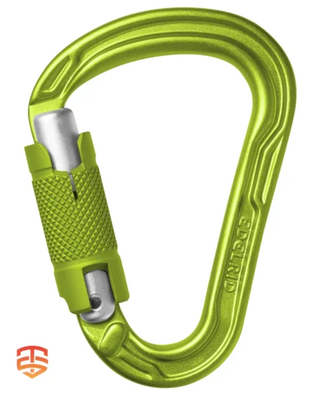 Unleash Efficiency on the Rock Face: Edelrid HMS Strike Twist Carabiner - Navigate climbs with ease and security using a lightweight HMS carabiner with a convenient twist-lock closure. Explore Now!