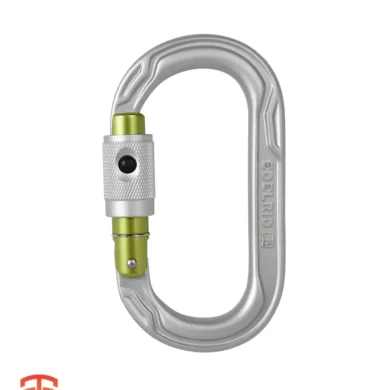 The Best of Both Worlds: Edelrid Oval Power 2500 PermaLock Carabiner - Experience an innovative carabiner that combines the security of a locking carabiner with the ease of a screw gate. Buy Now!