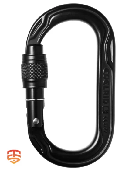 Elevate Rigging Efficiency: Edelrid Oval Power 2500 Screw Carabiner - Invest in a user-friendly oval carabiner featuring a screw lock for efficient rigging of pulleys, rope clamps, and descenders. Learn More!