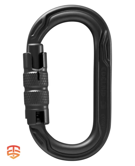 Confident Rigging, Streamlined Clipping: Edelrid Oval Power 2500 Triple Carabiner - Conquer climbs & navigate obstacles with a secure oval carabiner boasting a triple lock and smooth operation. Learn More!