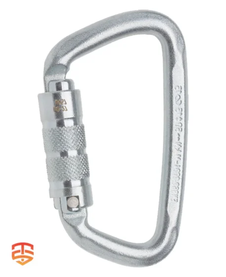 Steel Strength, Effortless Handling: Edelrid Steel-D Twist Carabiner - Prioritize safety with exceptional breaking strength & enjoy smooth operation with a twist-lock carabiner. Click to Discover!