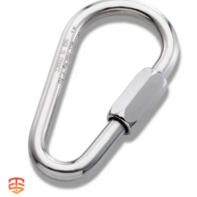 Quick Link Pear Shape Carabiner 12mm: built tough for high-strength connections, perfect for adventure and outdoor setups. Check it out!