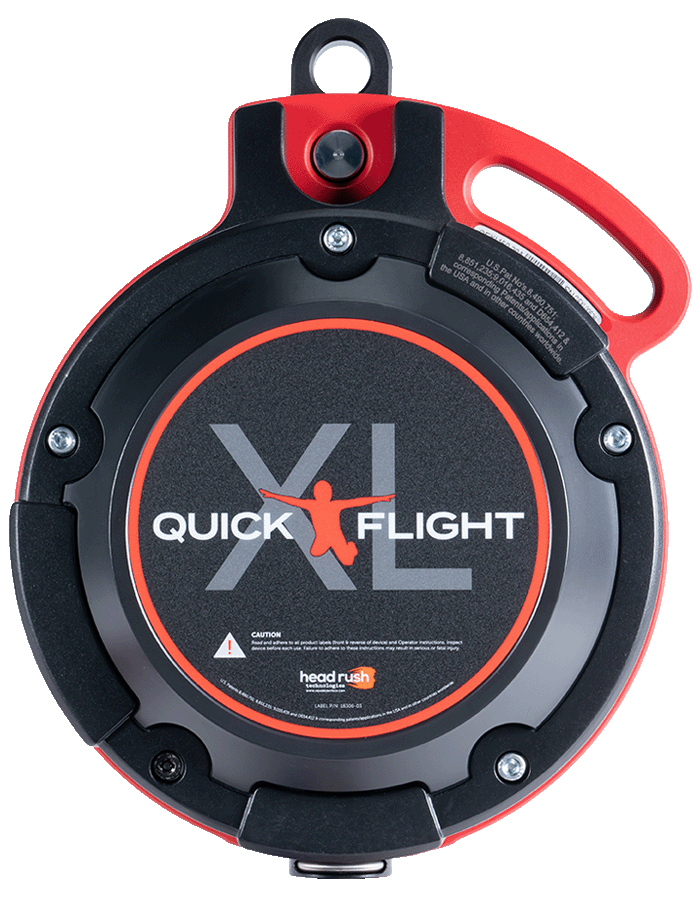 QuickFlight XL A longer free fall for a wilder ride. Scream factor: Raucous Free fall distance