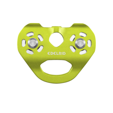 De Edelrid WARP Katrol biedt superieure sterkte, soepele werking en compatibiliteit met stalen touwen. Ideaal voor tokkelbanen en avonturenparken!