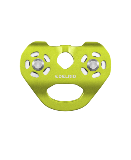 De Edelrid WARP Katrol biedt superieure sterkte, soepele werking en compatibiliteit met stalen touwen. Ideaal voor tokkelbanen en avonturenparken!